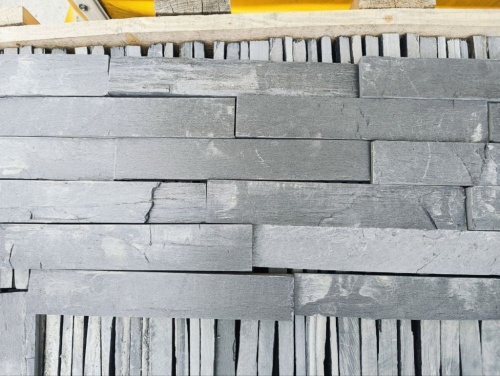 Плитка чёрная из натурального камня фасадная 30 см * 5 см, толщина 7 мм -30 мм купить в Орехово-Зуевом