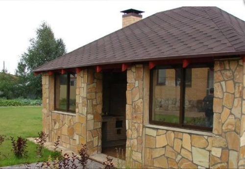 Плитняк златолит жёлтый для фасада 1,5-3 см купить в Орехово-Зуевом