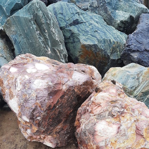 Ландшафтные глыбы красно-фиолетовые 200-1000 килограмм купить в Орехово-Зуевом