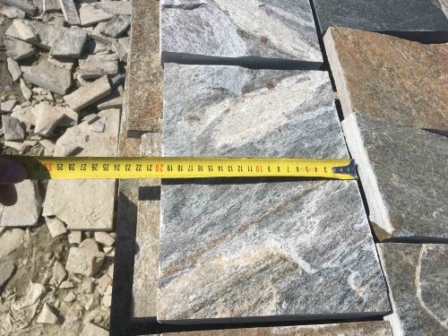 Плитка пилёная златолит Уральский для цоколя, отмостки купить в Орехово-Зуевом